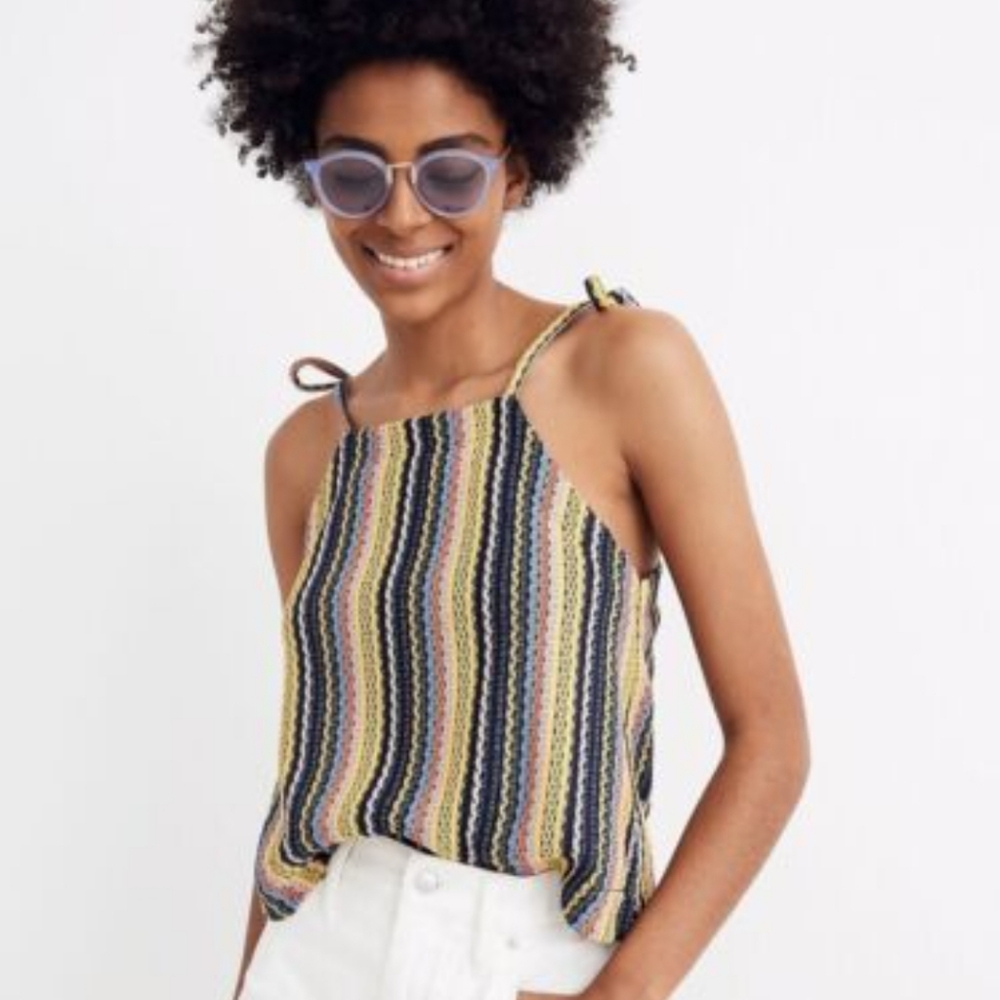 Madewell TeXTURE & THREAD Crochet Tank Top